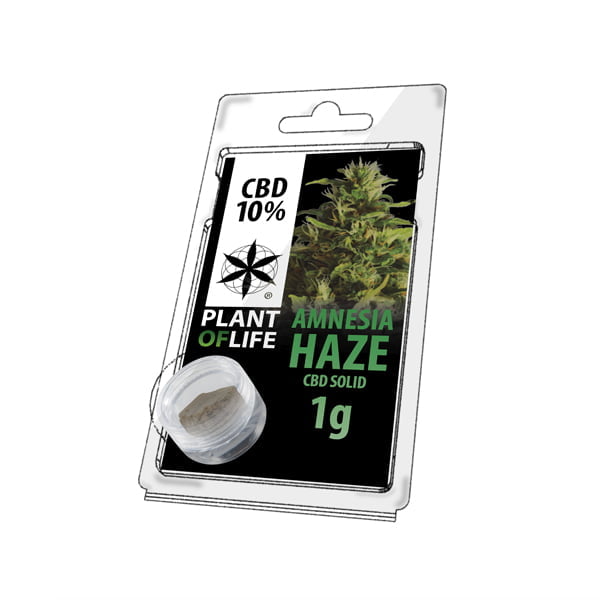 Plant of Life CBD Solid 10% Amnesia Haze (1g)