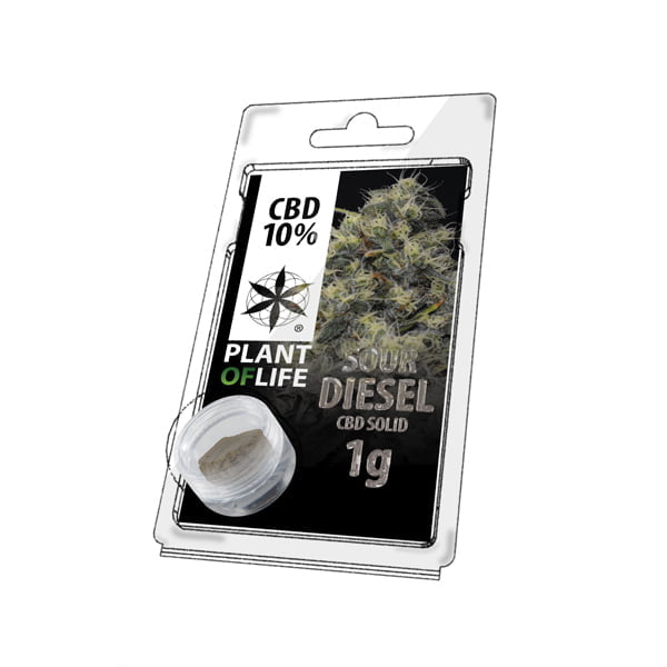 Plant of Life CBD Solid 10% Sour Diesel (1g)