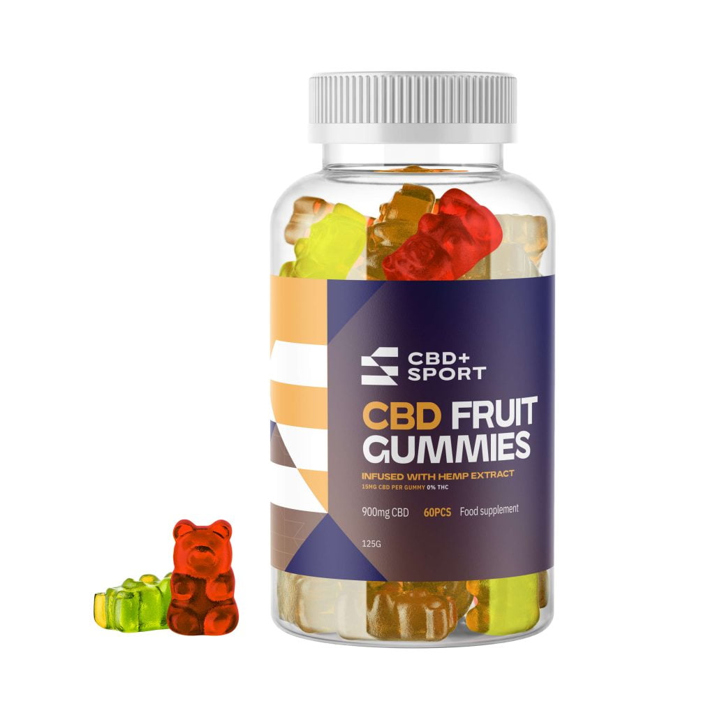 CBD Sport Gummy Bears 900mg CBD 60pcs (125g)