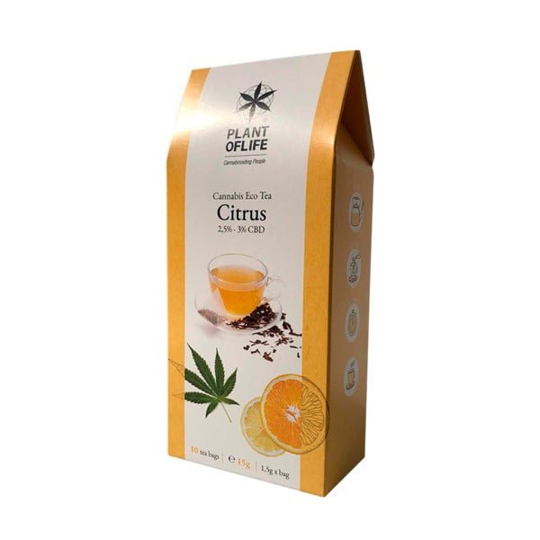 Plant of Life 2.5%-3% CBD Infusion Tea Citrus (20g)