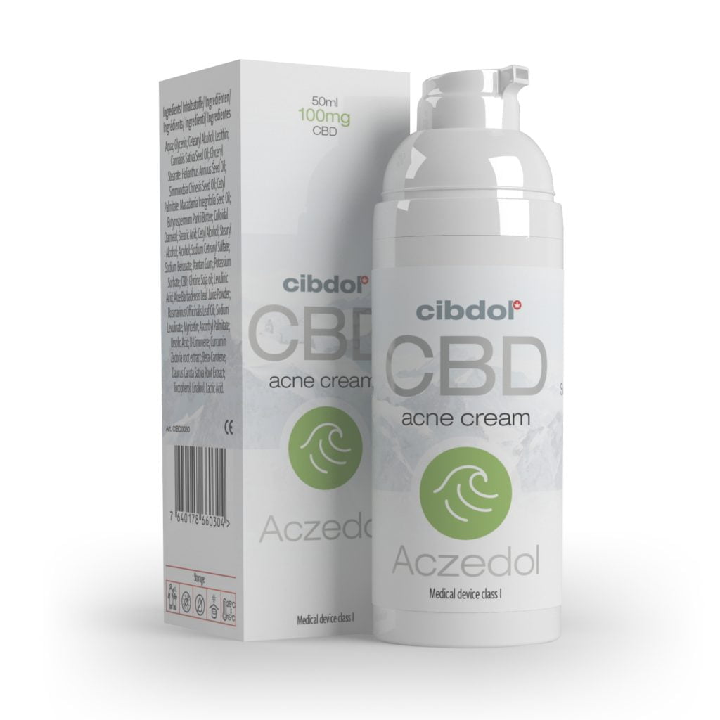 Cibdol – Aczedol Anti-Acne 100mg CBD cream (50ml)