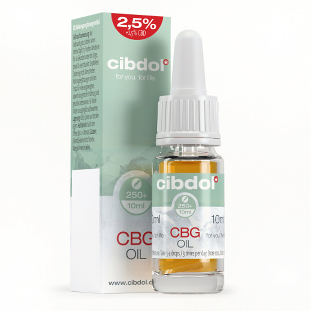 Cibdol 2.5% CBG + 2.5% CBD Oil (10ml)