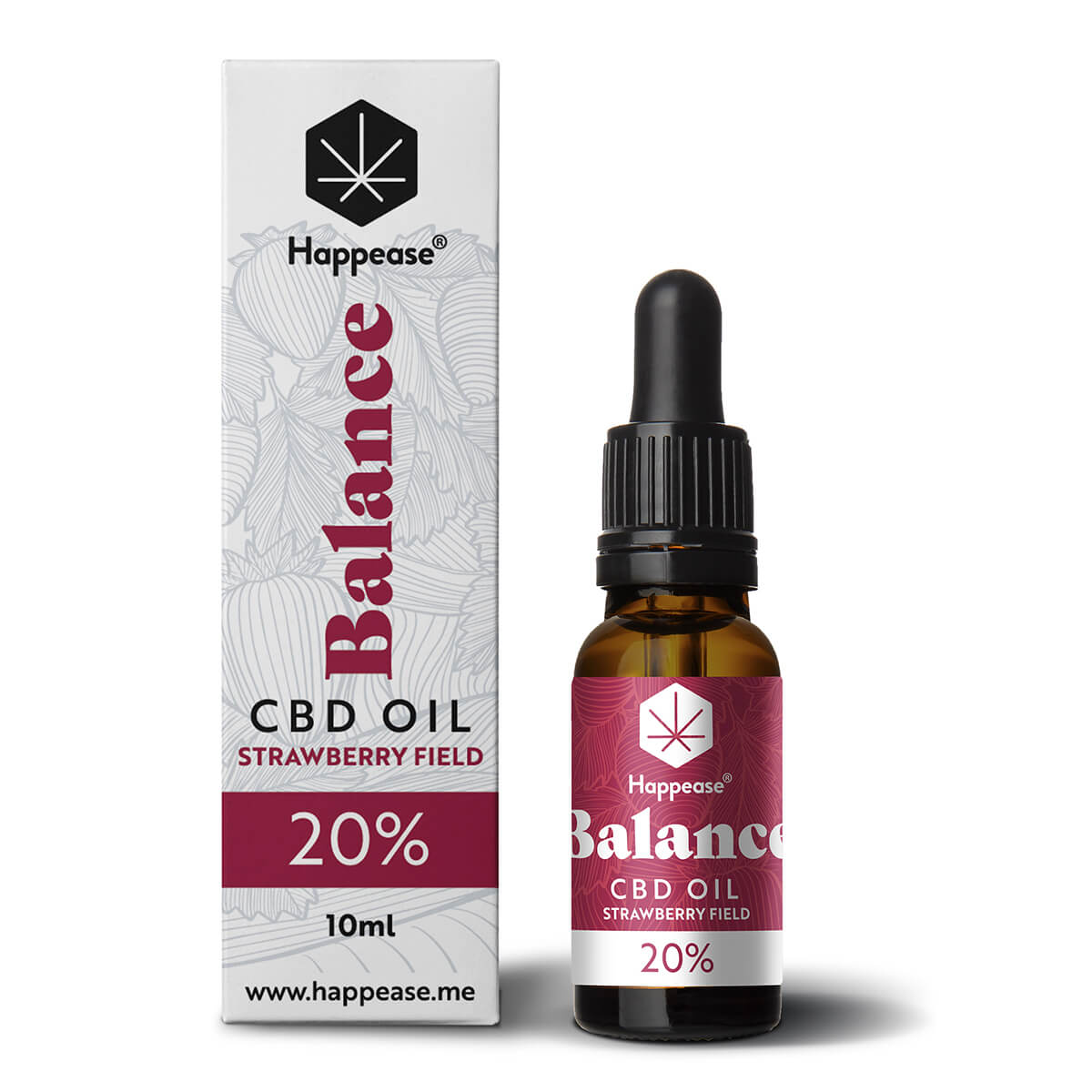 Happease Balance 20% CBD Oil Strawberry Field (10ml)