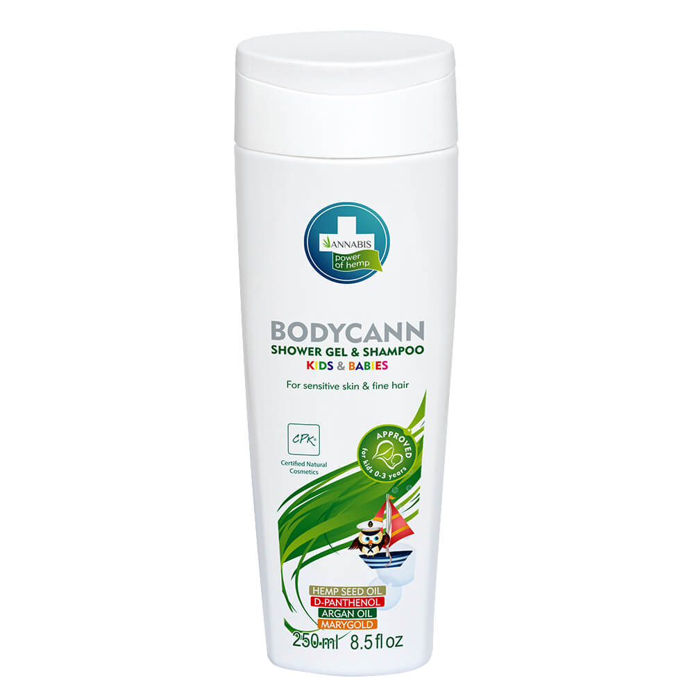 Annabis Bodycann Kids and Babies 2 in 1 Shower Gel and Shampoo (250ml)