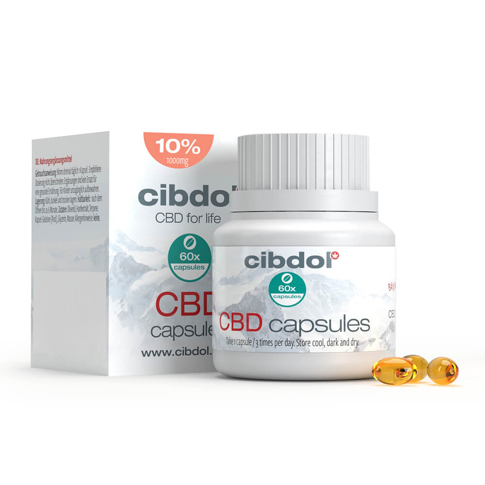 Cibdol 10% CBD Softgel Capsules (60 capsules)