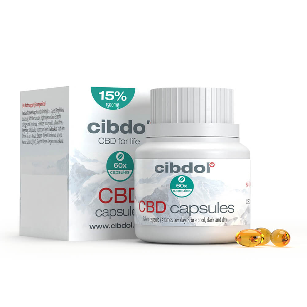 Cibdol 15% CBD Softgel Capsules (60 capsules)