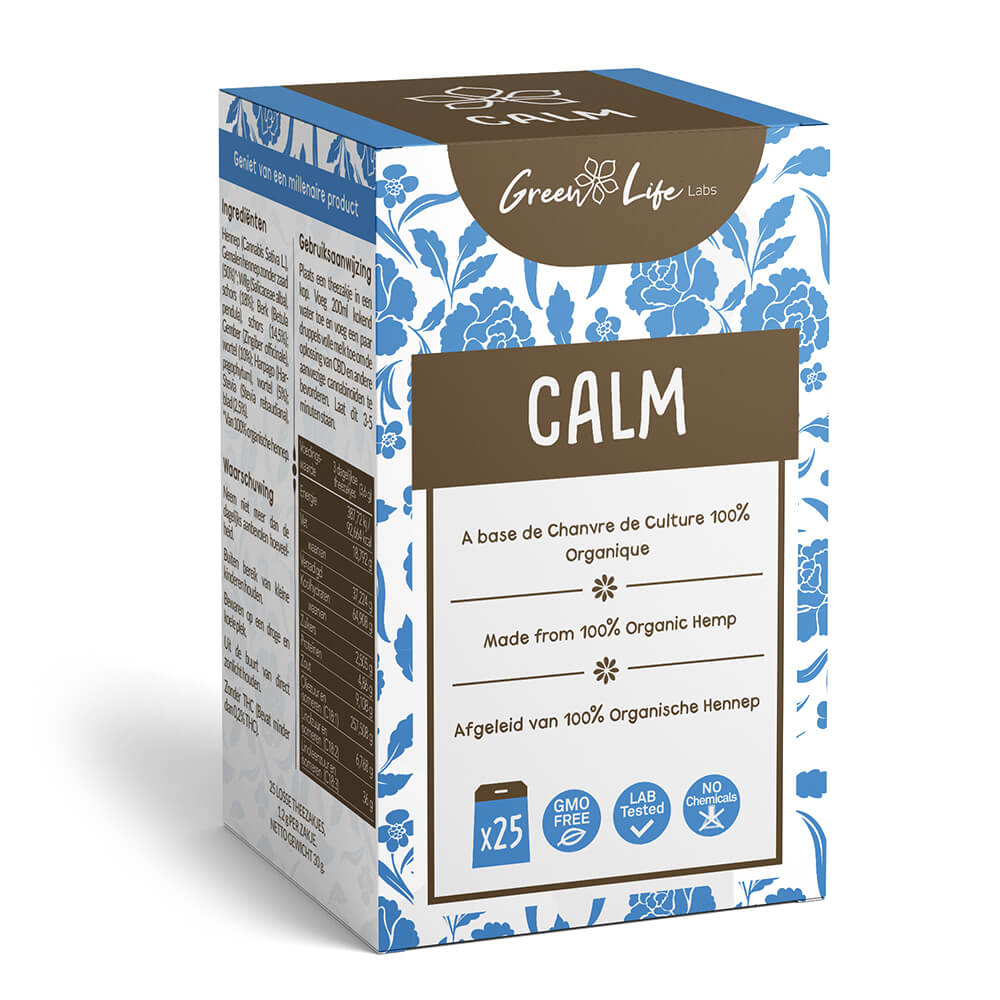Green Life Organic Hemp Calm Tea 30g (25bags/box)