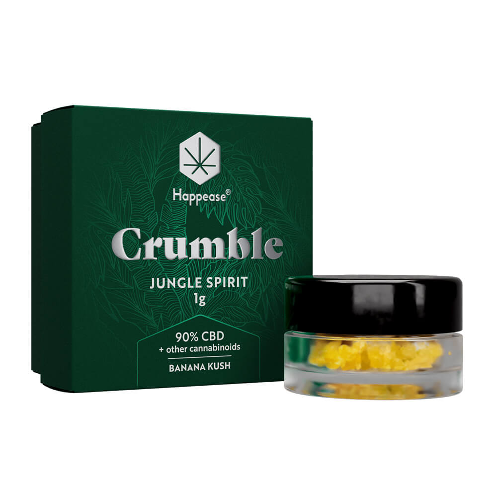 Happease Extracts Jungle Spirit Crumble 90% CBD + Other Cannabinoids (1g)