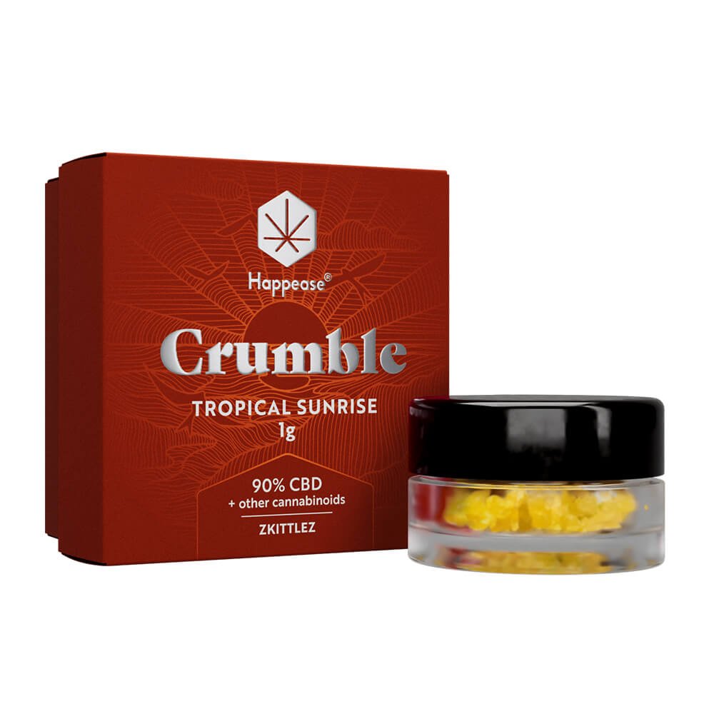 Happease Extracts Tropical Sunrise Crumble 90% CBD + Other Cannabinoids (1g)