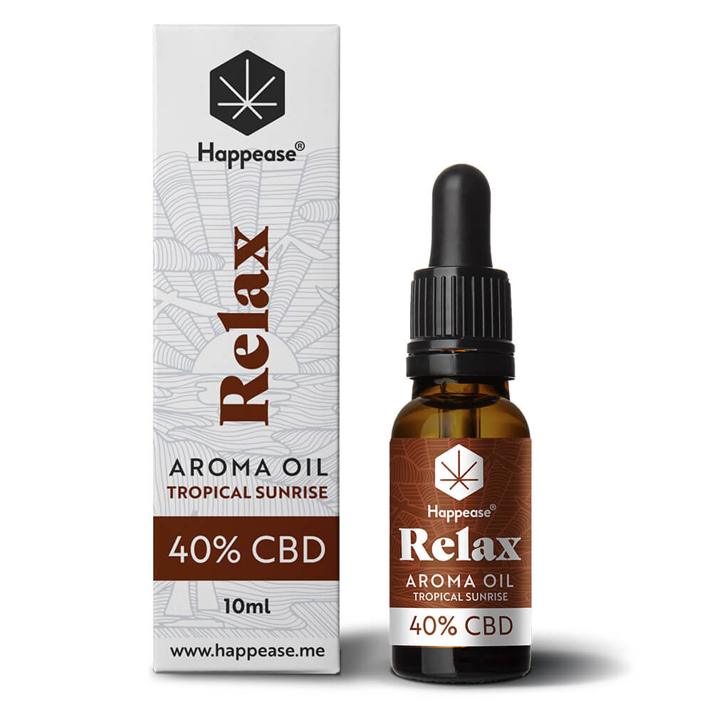 Happease Relax 40% CBD Oil Tropical Sunrise (10ml)